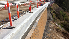 Completed Anchor Vertica wall – Gatton Clifton Road